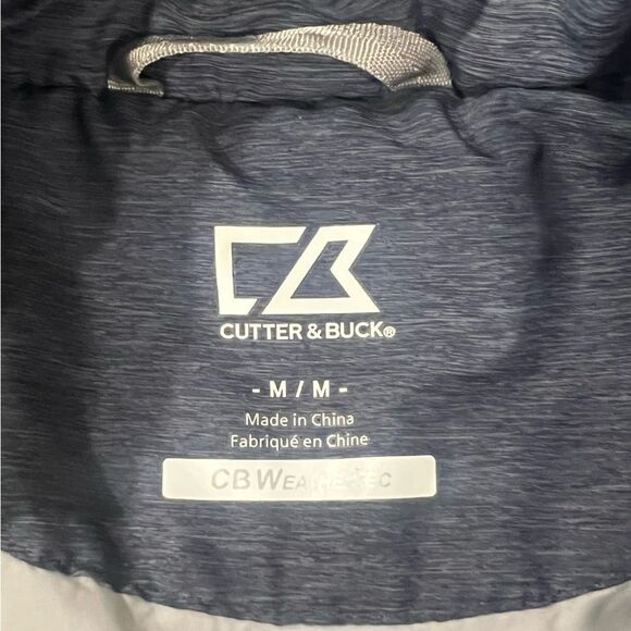 Cutter & Buck Women’s M Packable Puffer Jacket with Google Logo CB Blue Gray - Picture 5 of 6